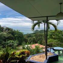 You can see the ocean, mountains, and jungle all from the balcony at school!